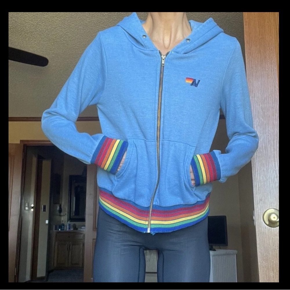 BUNDLE Aviator Nation Zip-Up XS & Free City Sweatpants Small EUC! - Picture 4 of 16